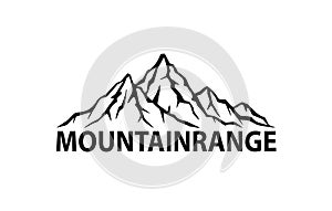 Mountain range logo graphic silhouette