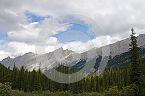 Mountain range near Medicine Lake