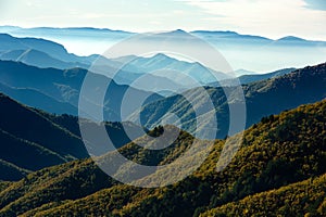 Mountain range panorama