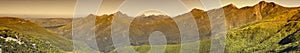 Mountain range panorama, Robinson Pass