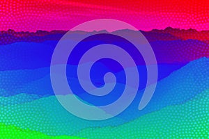 Mountain range silhouette. Outline shape of the mountains