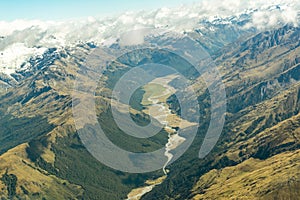 Mountain range, South Island New Zealand