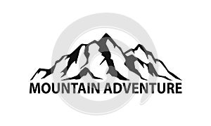 Mountain range symbol silhouette photo