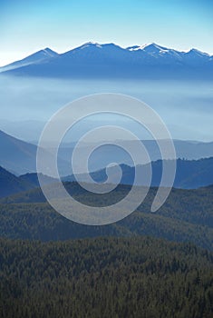 Mountain range vista