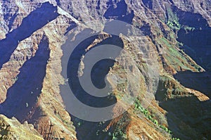 Mountain Range in Waimea Canyon, Kauai, Hawaii