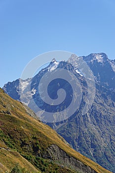 mountain ranges in Dombai in September