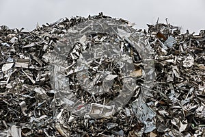 Mountain of recycling steel