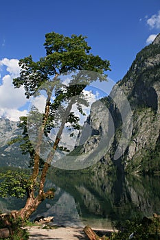 Mountain reflection in a lake