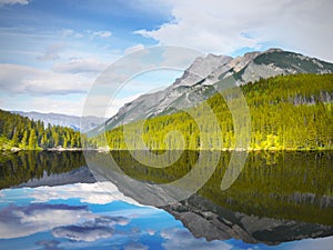 Mountain Reflection In Lake