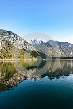 Mountain reflections on a lake
