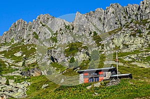 Montagna rifugio 