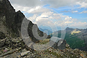 Mountain Refuge perched on ledge