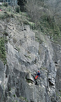 Mountain rescue exercise