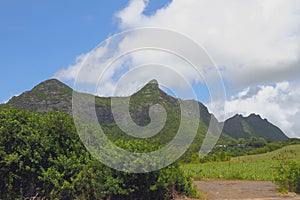 Mountain ridge Moka. Port Louis, Mauritius