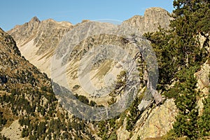 Mountain ridge in Posets-Maladeta natural park