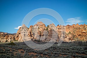 Mountain Ridges in Zion National Park, Utah