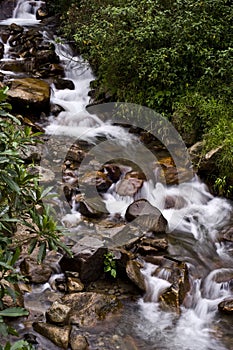 Mountain river in the Andes
