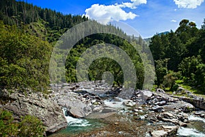 Mountain river of Bolivia