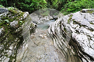 Mountain river canyon