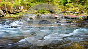 Mountain river, Flowing water, Flow Creek