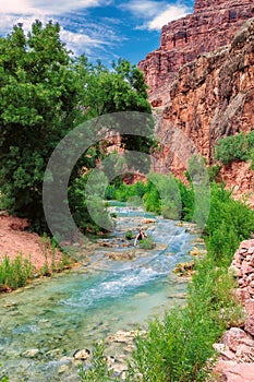 Mountain river in Grand Canyon