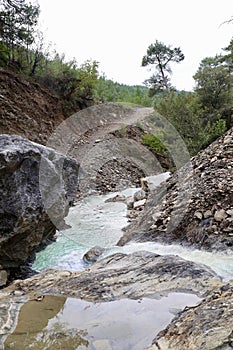 Mountain river hydrogen sulfide