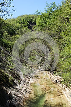 A mountain river Janet, Gelendzhik, Russia