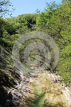 A mountain river Janet, Gelendzhik, Russia