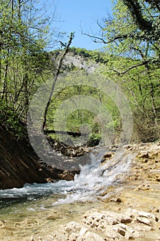 A mountain river Janet, Gelendzhik, Russia