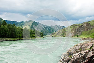 Mountain river landscape