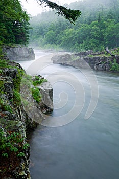 Mountain river.Long Exposure