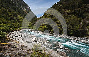 Mountain river, New Zealand