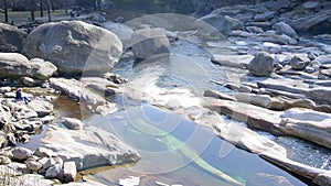 Mountain river in a picturesque setting