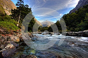 Mountain and river scenery