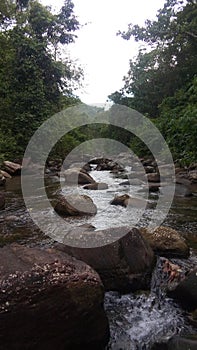 A Mountain River , SEETHAWAKA RIVER , SRI LANKA