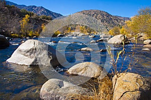 Mountain River in the Sierra Nevada Mountains, California, USA/