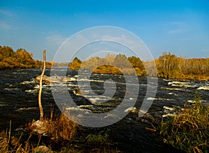 Mountain river Southern Bug Ukraine