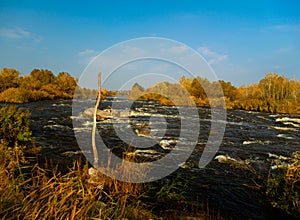 Mountain river Southern Bug Ukraine