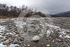 Mountain river in the spring season