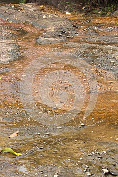 Mountain river with stones