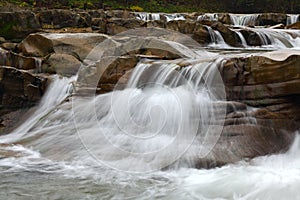 Mountain river at summer time