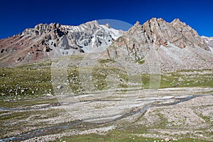 Mountain river. Tien Shan