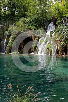 mountain river waterfall turquoise clear water ecology