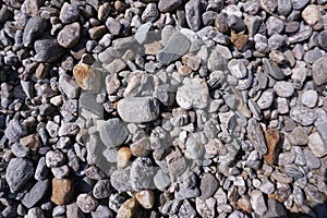 Mountain rivers carry large quantities of stones