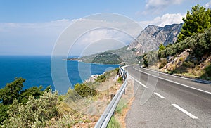 Mountain road, Adriatic coastline