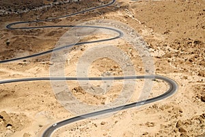 Mountain road from Al Mukalla to Aden. Yemen. photo