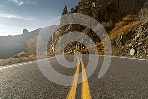 Mountain Road in Autumn