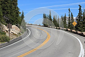 Mountain road in Colorado