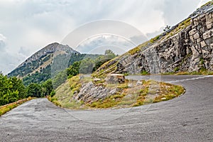 Mountain road curvature