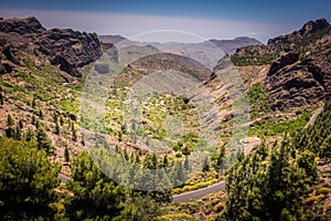 Mountain road in Gran Canaria